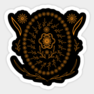 constructive magic mandala Sticker